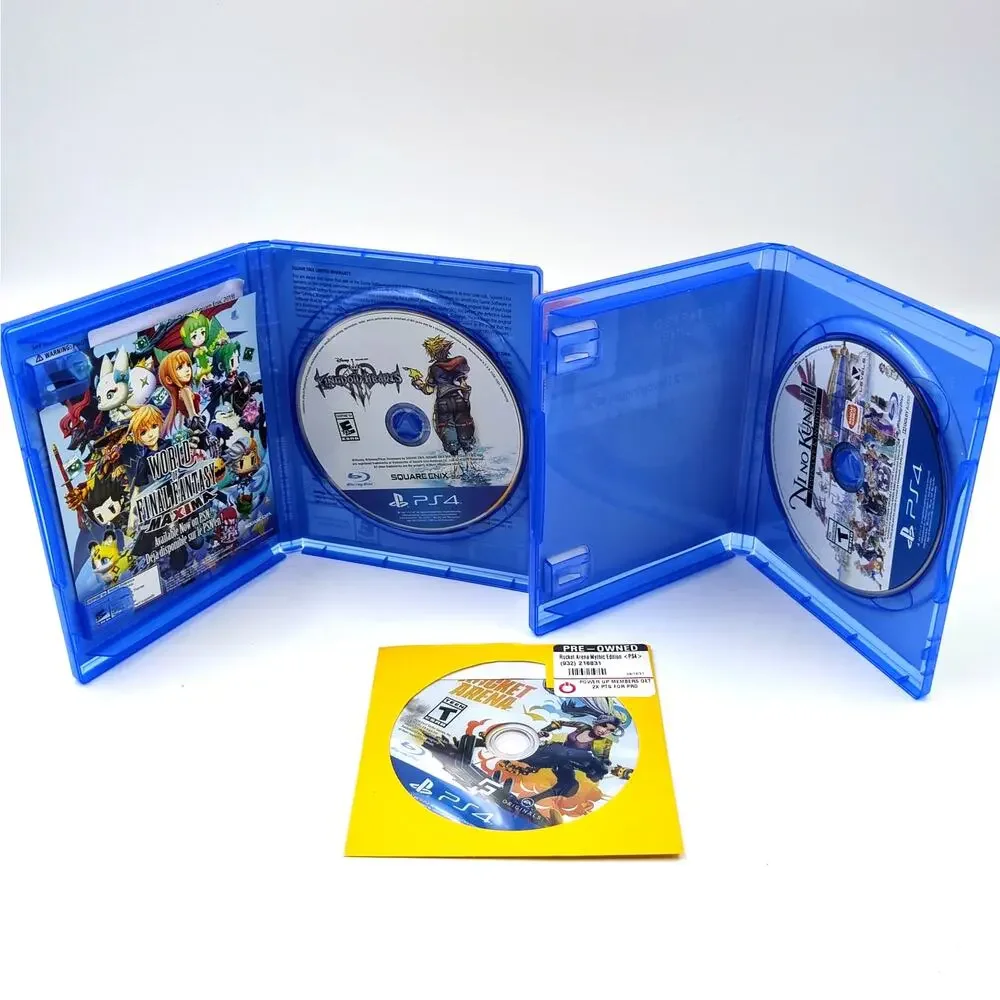 3 PS4 Game Lot Rocket Arena Ni No Kuni 2 Kingdom Hearts III RPG Sony Playstation